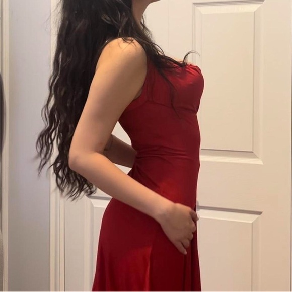 Red Vintage Versace Cocktail Dress - Picture 7 of 7